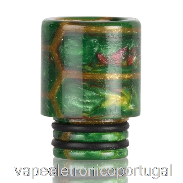 Vape Eletrônico 510 Ponta De Gotejamento De Resina De Pele De Cobra Alta Verde
